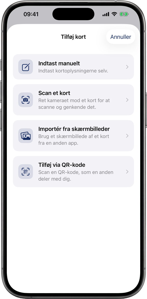 Scan et hvilket som helst kort
