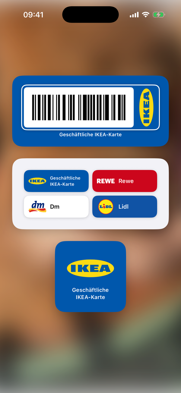 ShowCards-Widgets für Start- und Sperrbildschirm
