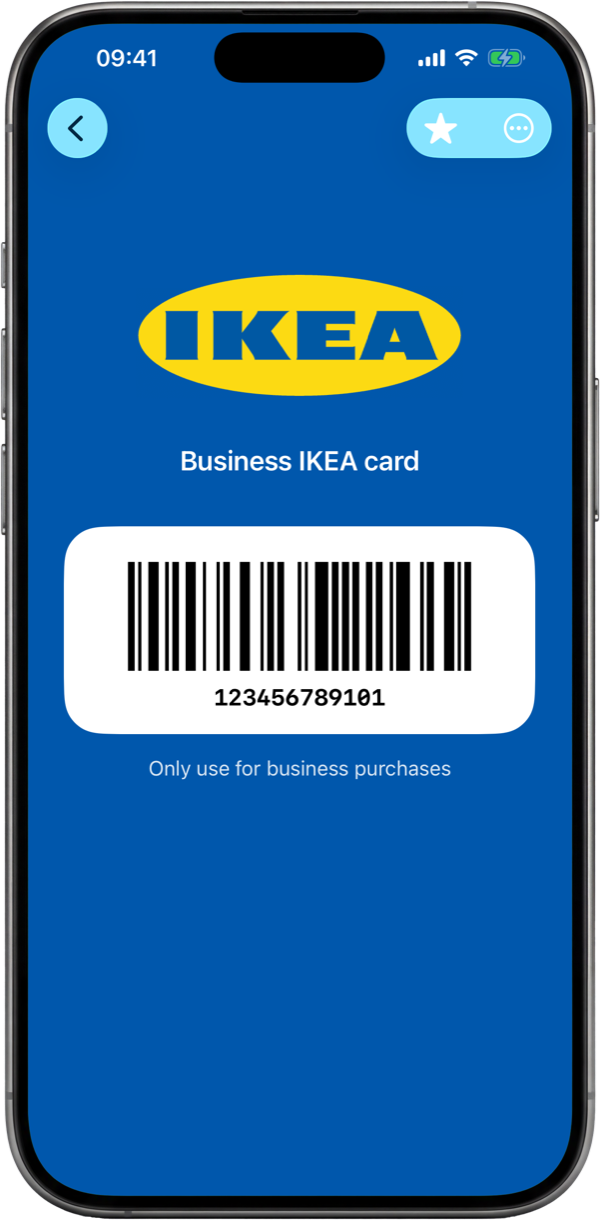 Show it at the till