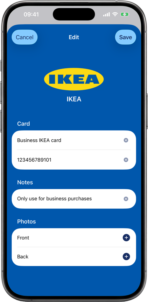 Make each card yours