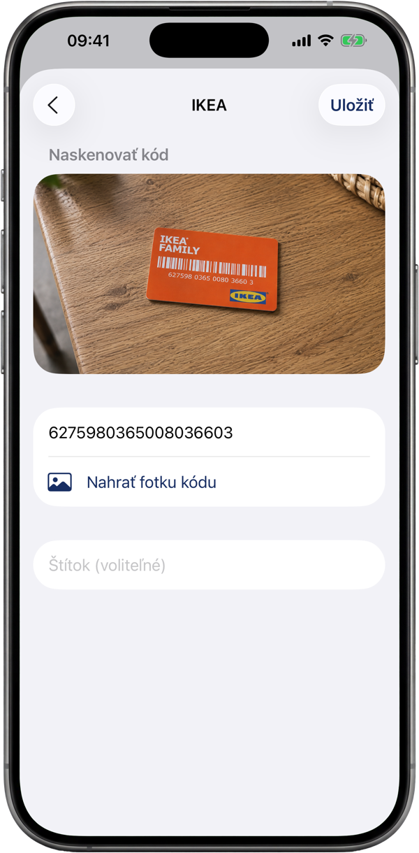 Naskenujte akúkoľvek kartu